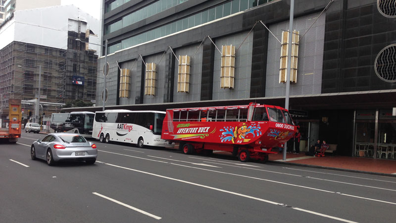 Part bus, part boat, part duck – The Adventure Duck is Auckland’s ONLY amphibious vehicle! 